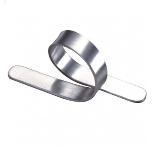 Jogo de 6 Argolas para Guardanapo Sissa Riva Aço Inox