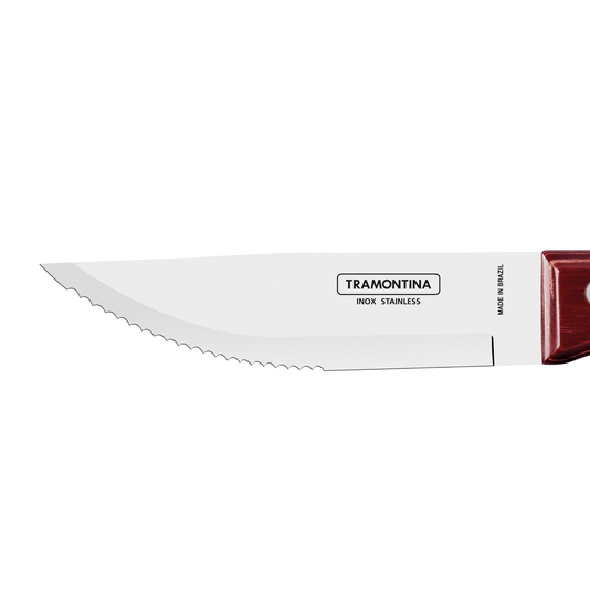Jogo de 6 Facas Jumbo Polywood Natural Tramontina
