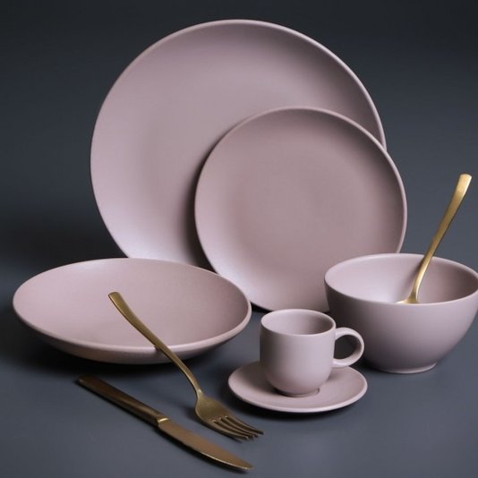 Jogo de 6 Pratos Rasos Coup Stoneware Mahogany Porto Brasil
