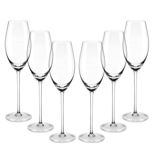 Jogo de 06 Taças para Espumante em Cristal Oxford 230 ml