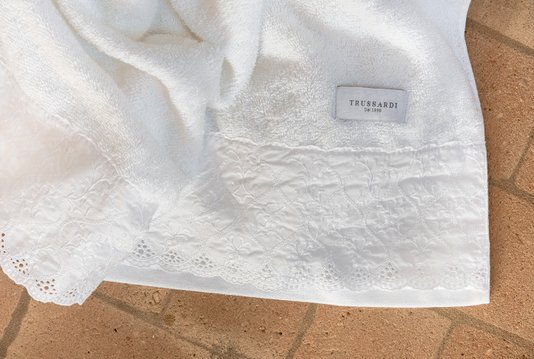 Jogo de Banho e Rosto Fio Penteado Imperiale Sortido Trussardi Branco