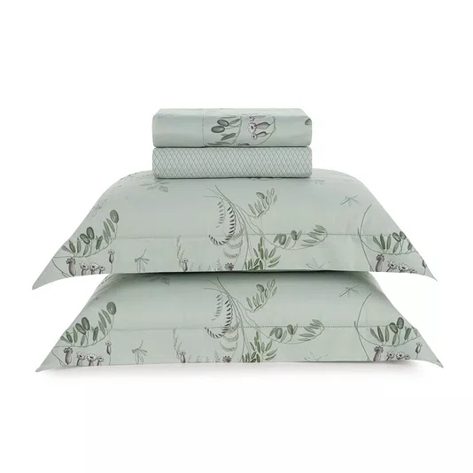 Jogo de Cama Casal Bronte 200 Fios Trussardi Estampado 2,20 x 2,60 m