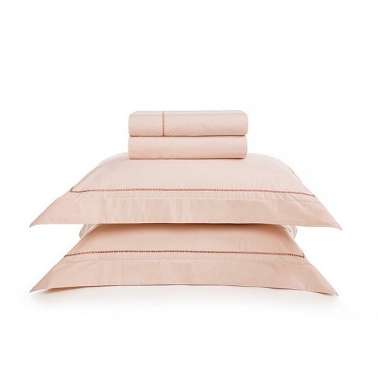 Jogo de Cama Casal Cammilo 200 Fios Rosa Trussardi 2,20X2,60