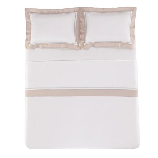Jogo De Cama Casal Contessina 300 Fios Trussardi Rose 2,20 x 2,80 m