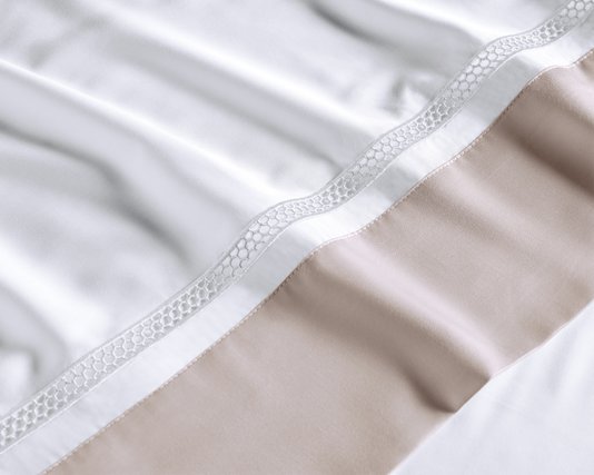 Jogo De Cama Casal Contessina 300 Fios Trussardi Rose 2,20 x 2,80 m