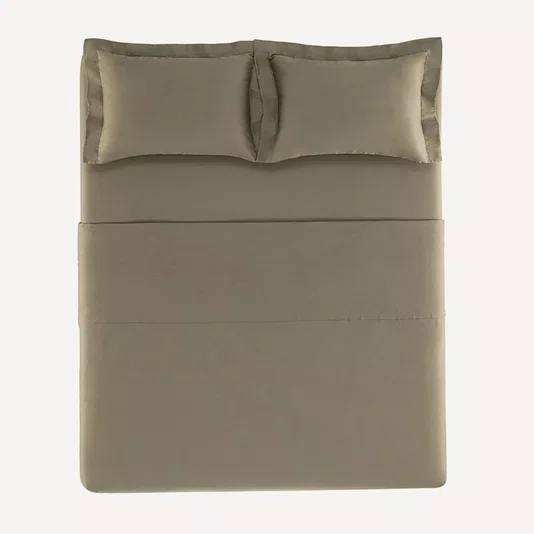 Jogo de Cama Casal Dallas 300Fios Egipcio Karsten Oliva 2,20x2,60 cm
