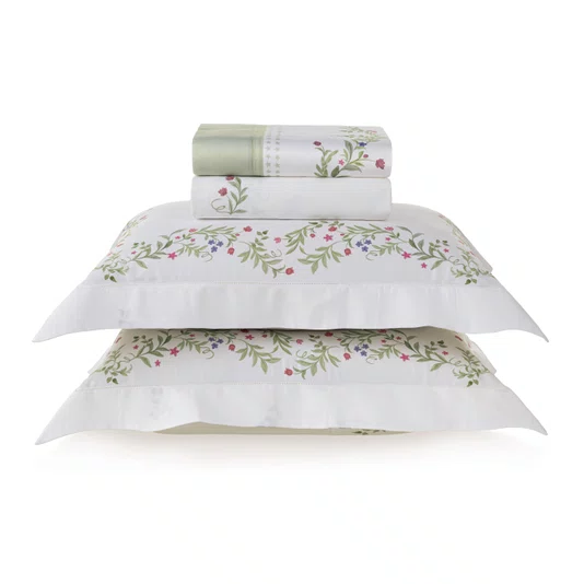 Jogo De Cama Casal Giardini 300 Fios Trussardi 2,20 x 2,80 m