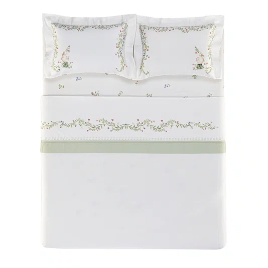 Jogo De Cama Casal Giardini 300 Fios Trussardi 2,20 x 2,80 m