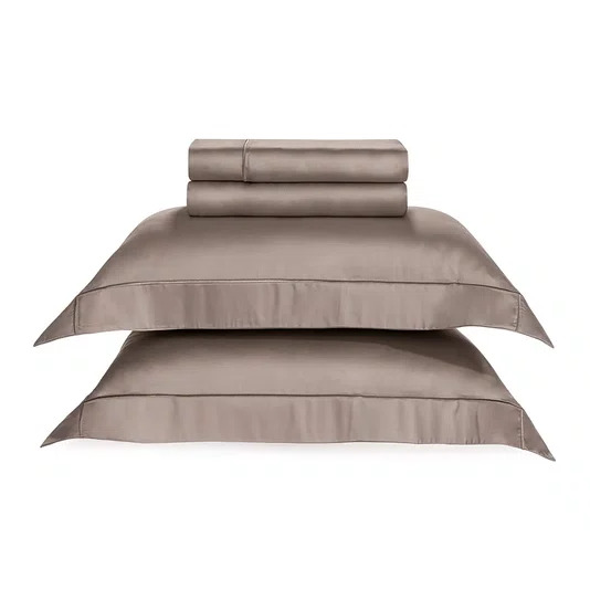 Jogo De Cama Casal Girelli Bambu 300 Fios Trussardi Nocciola 2,20 x 2,80 m