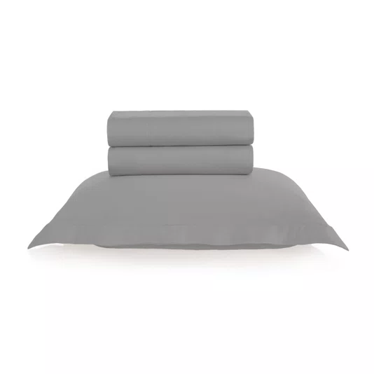 Jogo De Cama Casal Grasso 300 Fios Trussardi 2,20 x 2,80 m Marmo