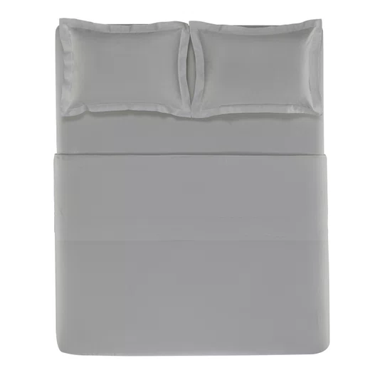 Jogo De Cama Casal Grasso 300 Fios Trussardi 2,20 x 2,80 m Marmo