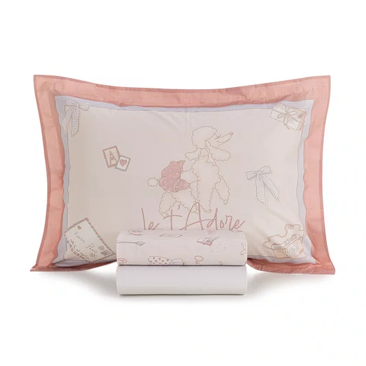 Jogo de Cama Casal Jolie 200 Fios Karsten 2,20 x 2,50 m