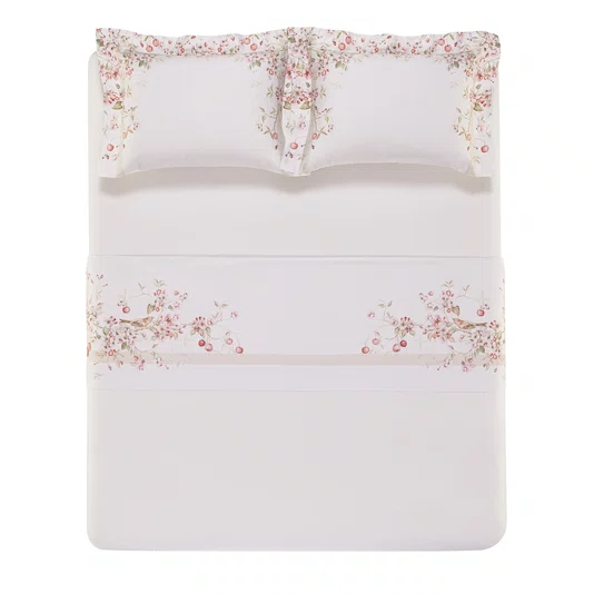 Jogo De Cama Casal Mele 300 Fios Trussardi 2,20 x 2,80 m