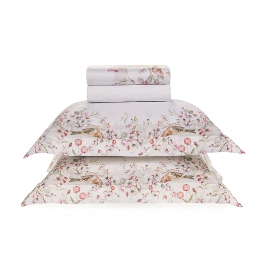 Jogo De Cama Casal Mele 300 Fios Trussardi 2,20 x 2,80 m