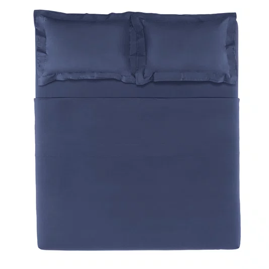 Jogo De Cama Casal Novoli 200 Fios Trussardi 2,20 x 2,60 m Marinho