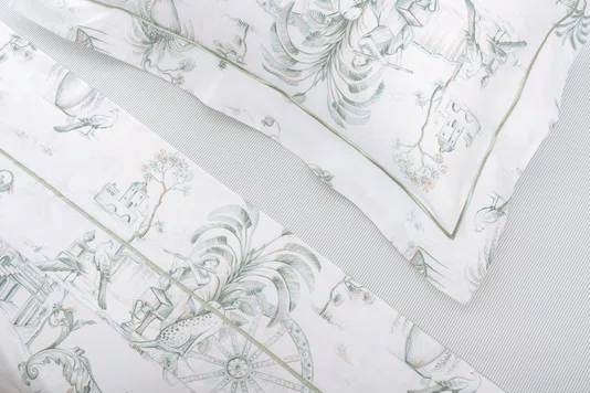 Jogo de Cama Casal Ortigia 200 Fios Trussardi Estampado 220cm x 260cm
