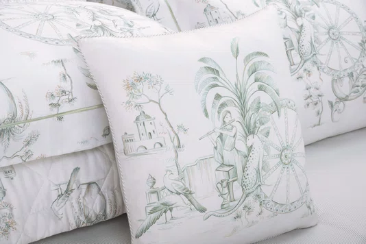 Jogo de Cama Casal Ortigia 200 Fios Trussardi Estampado 220cm x 260cm