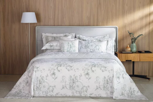 Jogo de Cama Casal Ortigia 200 Fios Trussardi Estampado 220cm x 260cm