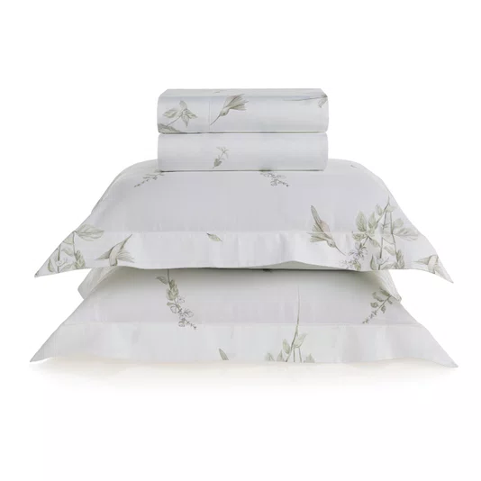 Jogo De Cama Casal Saboia 200 Fios Trussardi 2,20 x 2,60 m