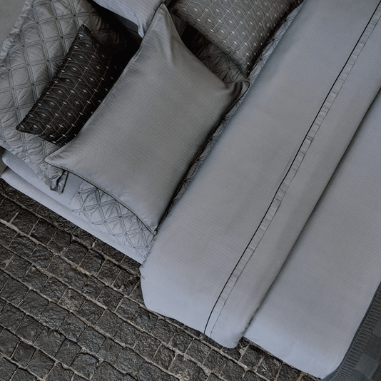Jogo de Cama Queen 300 Fios 59st By The Bed Braco e Preto