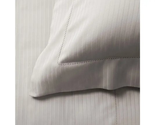 Jogo de Cama Queen Damask Stripes 300 Fios Buddemeyer Prata