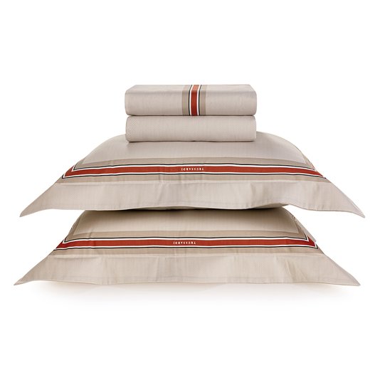 Jogo de Cama Queen 300 fios Del Monte Trussardi Estampado 2,40X2,60m