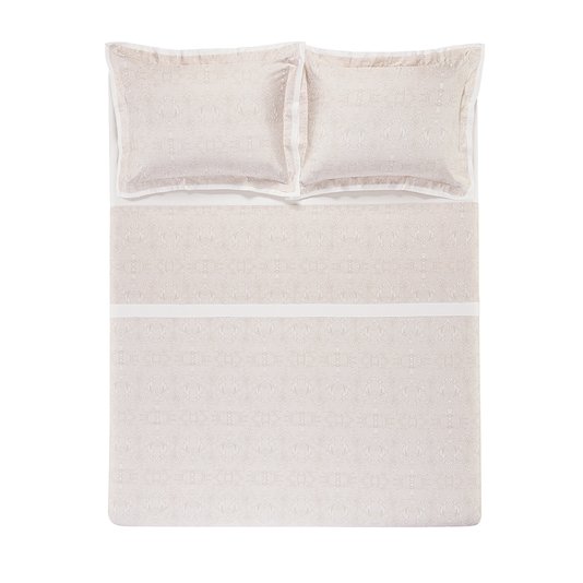 Jogo de Cama Queen 300 Fios Ortelle Trussardi Estampado 2,40 x 2,60 m