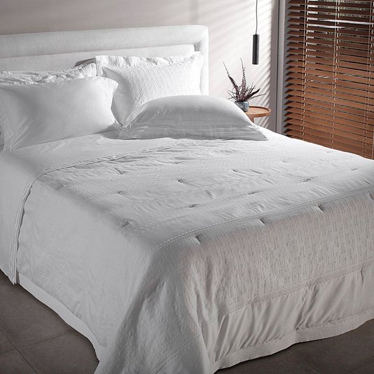 Jogo de Cama Queen 400 Fios Palladio Buddemeyer Luxus Branco