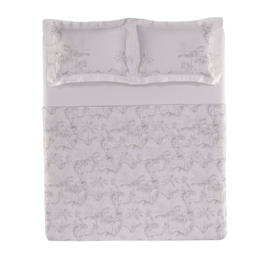 Jogo De Cama Queen Aironi 300 Fios Bambu Trussardi 2,40 x 2,80 m