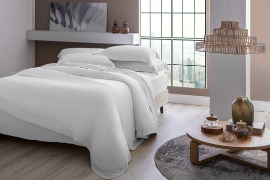 Jogo De Cama Queen Bali 400 Fios Bambu Kacyumara Branco
