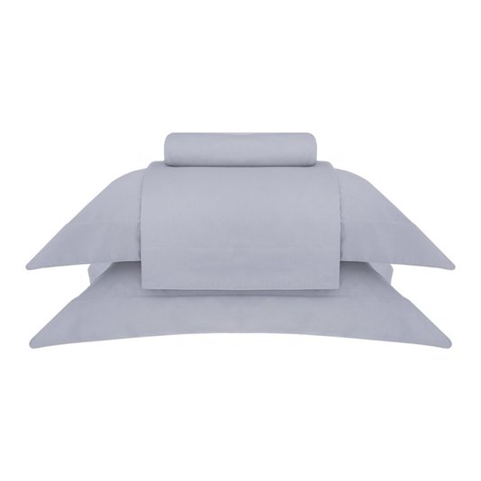 Jogo de Cama Queen Basquiat 400 Fios Buddemeyer Luxus Cinza Bourbon 2,40 x 2,80 m