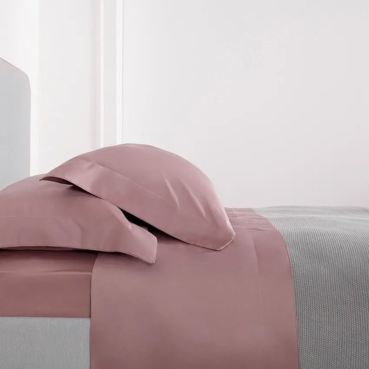 Jogo De Cama Queen Basquiat 400 Fios Buddemeyer Luxus Rosa Tint 2,40 x 2,80 m