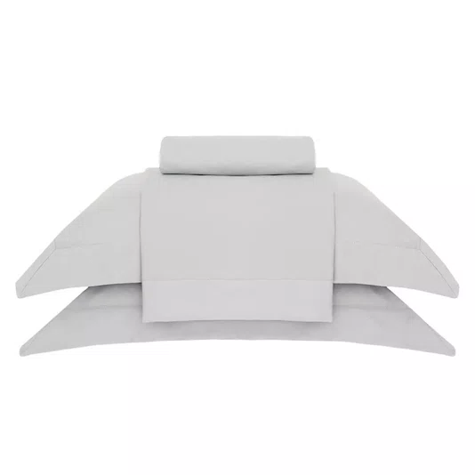 Jogo de Cama Queen Brunello 600 Fios Buddemeyer Luxus Bege Pecan 2,40 x 2,80 m