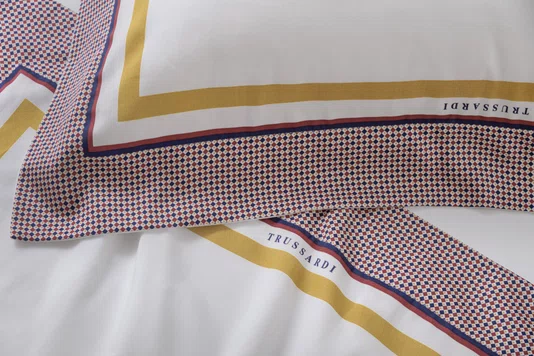 Jogo de Cama Queen Carreto 300 Fios Trussardi Estampado 240cm x 280cm