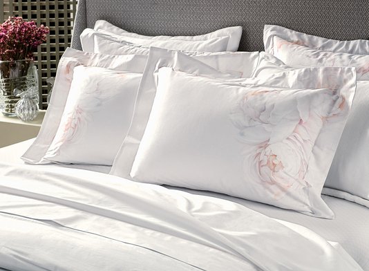 Jogo de Cama Queen Cetim 100% Algodão Egípcio 300 Fios Villa Lina Trussardi Estampado
