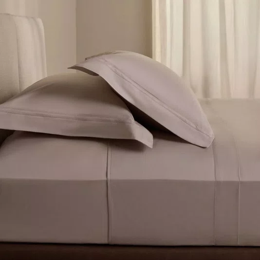 Jogo de Cama Queen Dallas II 600 Fios Buddemeyer Luxus Bege Doux 2,40 x 2,60 m