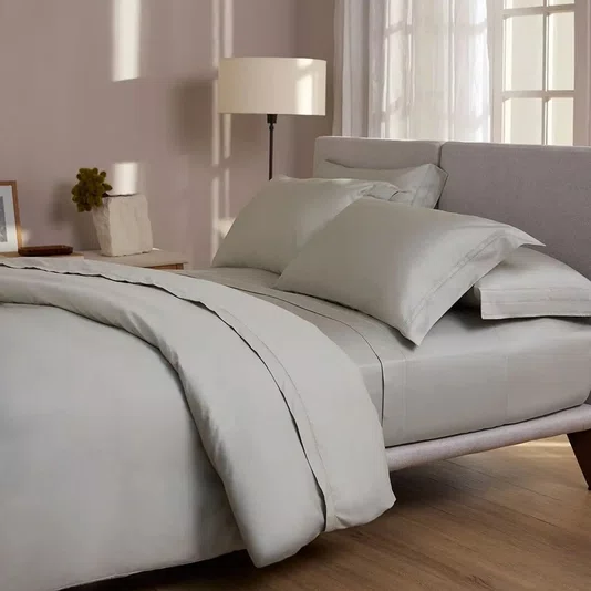 Jogo de Cama Queen Dallas II 600 Fios Buddemeyer Luxus Verde Mousse 240cm x 260cm