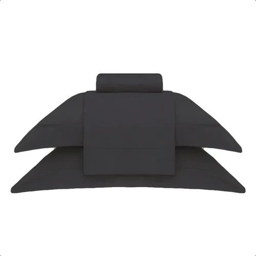 Jogo De Cama Queen Damask Stripes Buddemeyer Chumbo 2,40 x 2,50 m