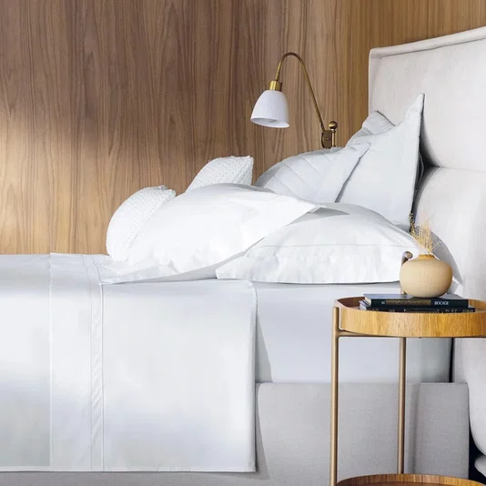 Jogo de Cama Queen Fiesole 200 Fios Trussardi Branco 2,40 x 2,60 cm
