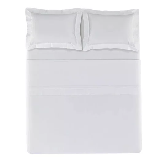 Jogo de Cama Queen Fiesole 200 Fios Trussardi Branco 2,40 x 2,60 cm