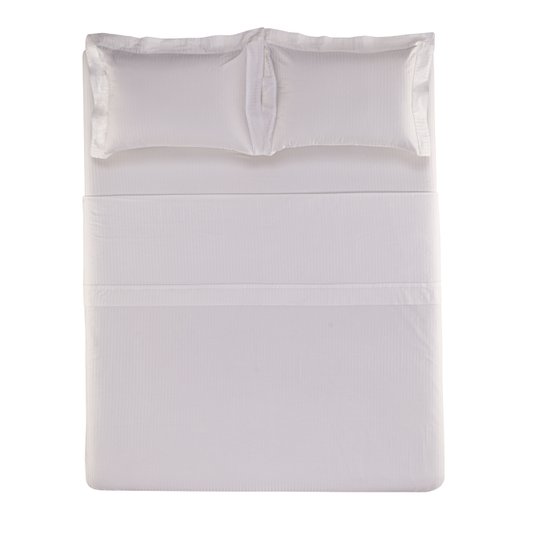 Jogo De Cama Queen Fratelli 300 Fios Trussardi Branco 2,40 x 2,80 m