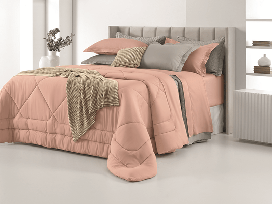 Jogo de Cama Queen Galieno 300 Fios Trussardi Marmo 2,40x2,60m