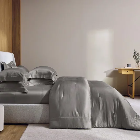 Jogo De Cama Queen Girelli 300 Fios Bambu Trussardi Marmo 2,40 x 2,80 m