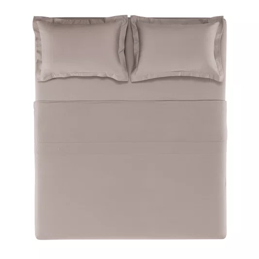 Jogo De Cama Queen Grasso 300 Fios Trussardi 2,40 x 2,80 m Nocciola