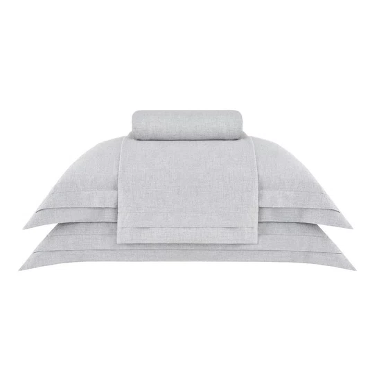 Jogo de Cama Queen Lavi Buddemeyer Luxus Cinza 2,40 x 2,60 m