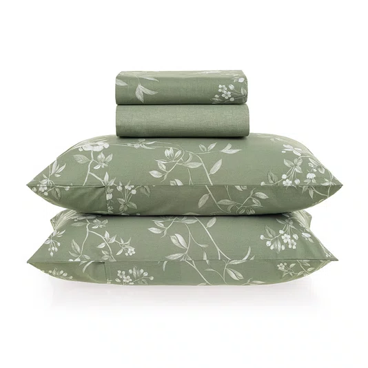 Jogo De Cama Queen Marcella 160 Fios 2,40 x 2,40 Karsten