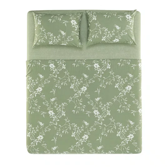 Jogo De Cama Queen Marcella 160 Fios 2,40 x 2,40 Karsten
