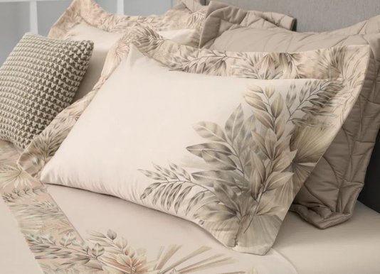 Jogo De Cama Queen Nápoles 300 Fios Estampado Trussardi 