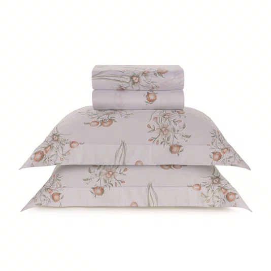 Jogo de Cama Queen Narciso 200 Fios Trussardi Estampado 240cm x 260cm