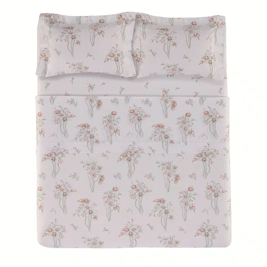 Jogo de Cama Queen Narciso 200 Fios Trussardi Estampado 240cm x 260cm